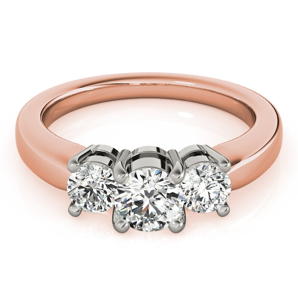 Round Three-Stone Diamond Engagement Ring · 0.75 ct tw