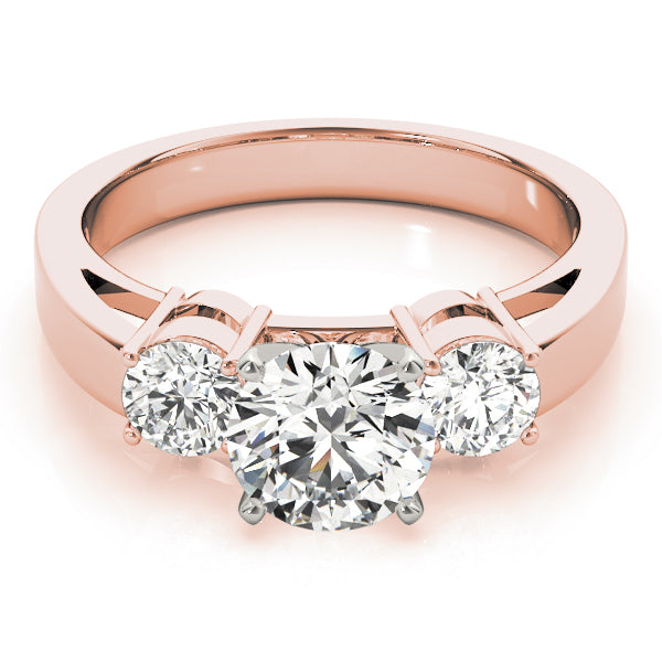 Round Three-Stone Diamond Engagement Ring · 0.50 ct tw