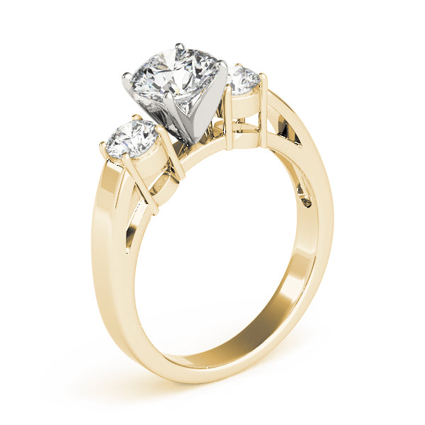 Round Three-Stone Diamond Engagement Ring · 0.50 ct tw
