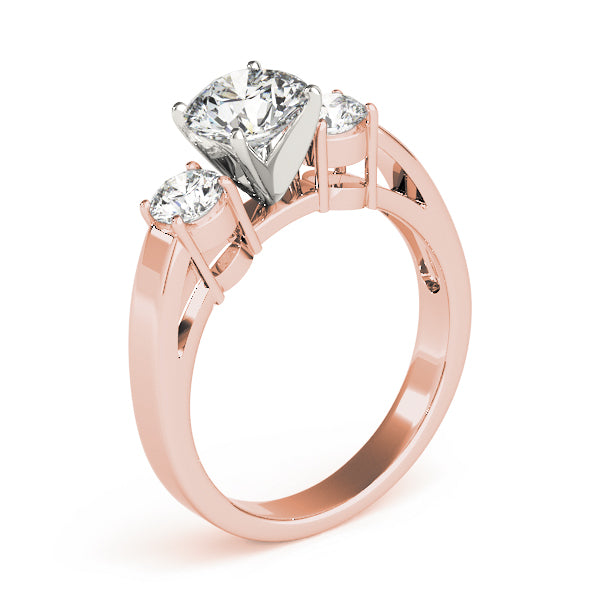 Round Three-Stone Diamond Engagement Ring · 0.25 ct tw