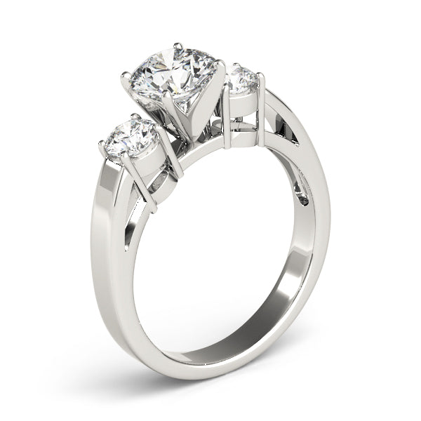 Round Three-Stone Diamond Engagement Ring · 0.50 ct tw