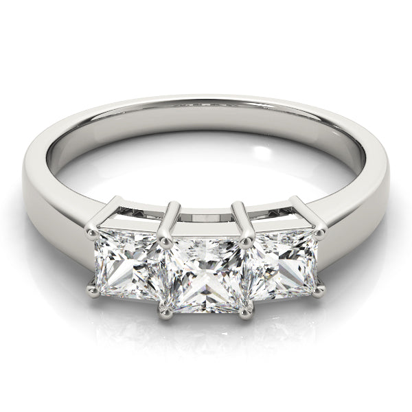 Square Three-Stone Princess Diamond Engagement Ring · 0.93 ct tw