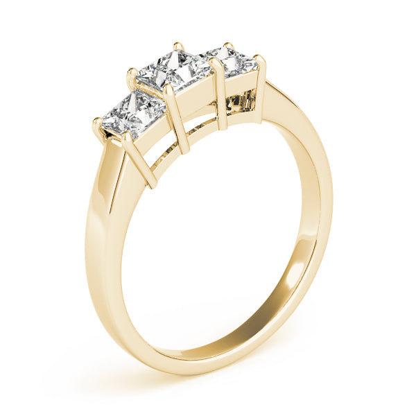 Square Three-Stone Princess Diamond Engagement Ring · 1.12 ct tw