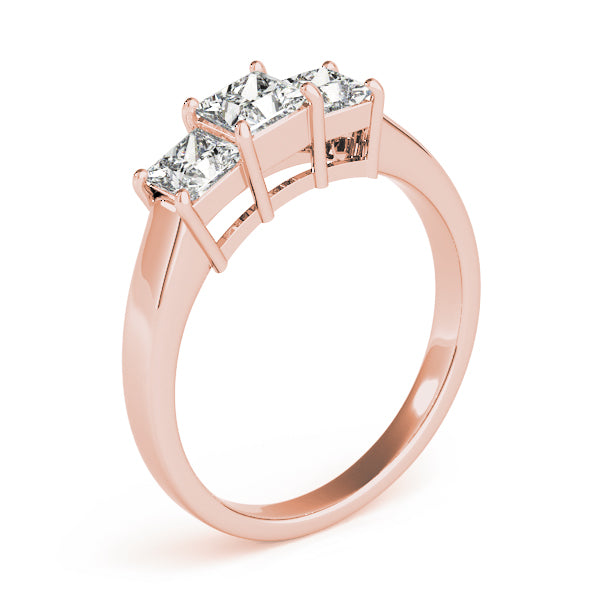 Square Three-Stone Princess Diamond Engagement Ring · 0.93 ct tw