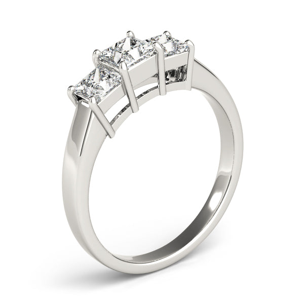 Square Three-Stone Princess Diamond Engagement Ring · 0.93 ct tw