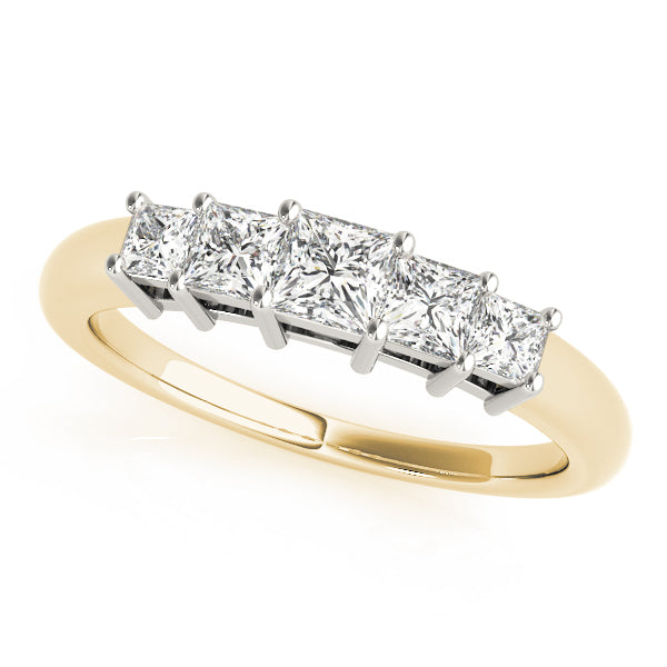 Square Fancy Shape Princess Diamond Wedding Band · 0.93 ct tw
