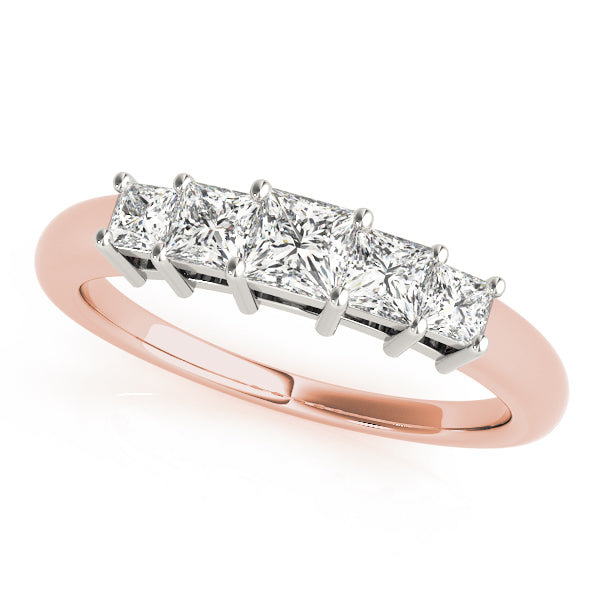 Square Fancy Shape Princess Diamond Wedding Band · 0.93 ct tw