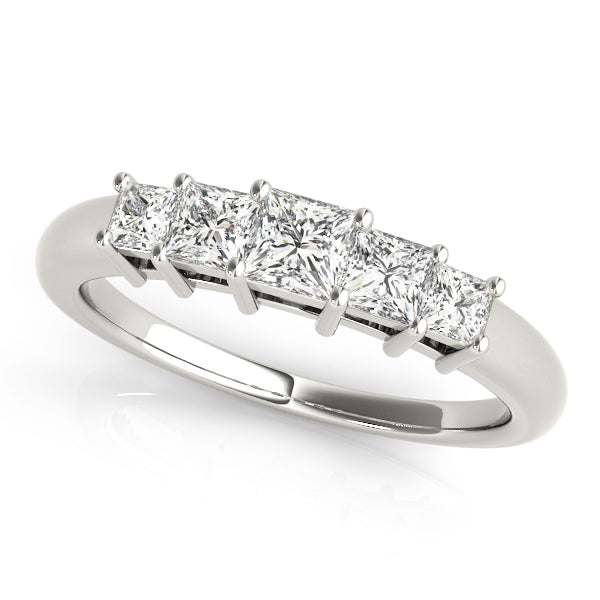 Square Fancy Shape Princess Diamond Wedding Band · 0.93 ct tw