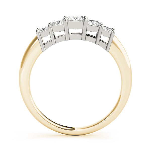 Square Fancy Shape Princess Diamond Wedding Band · 0.93 ct tw