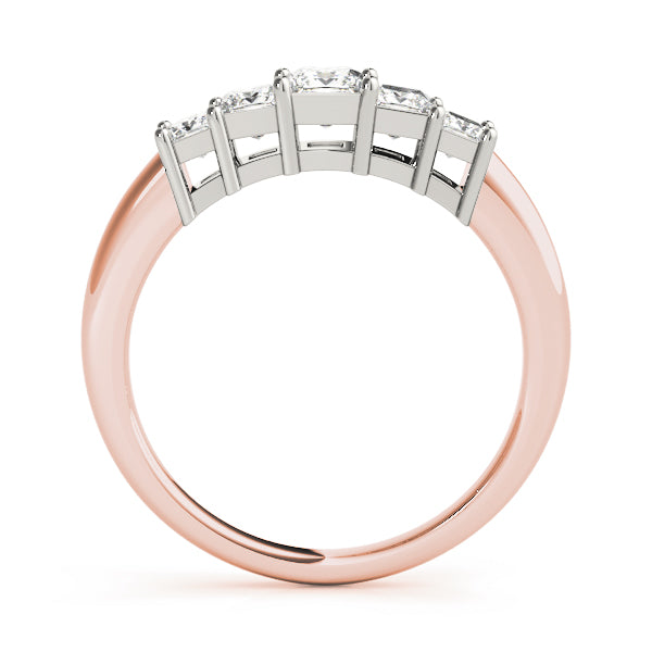 Square Fancy Shape Princess Diamond Wedding Band · 0.93 ct tw