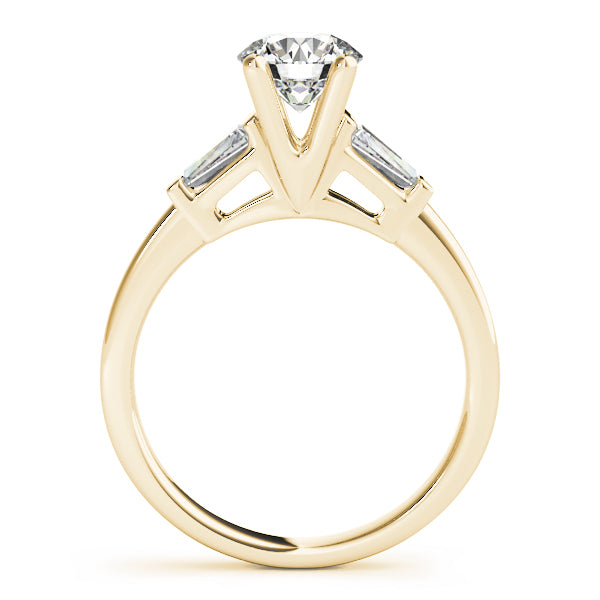 Round Fancy Shape Baguette Diamond Engagement Ring · 1.20 ct tw