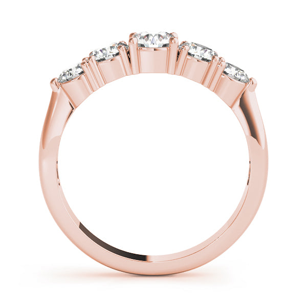 Round Prong Set Diamond Wedding Band · 0.98 ct tw