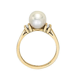 Pearl Gemstone Fashion Ring · 0.10 ct tw
