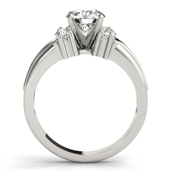 Cluster Sides Diamond Engagement Ring · 0.36 ct tw