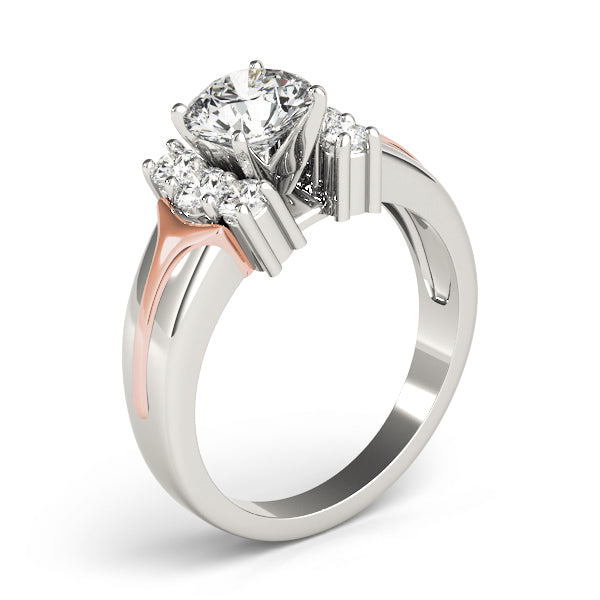 Cluster Sides Diamond Engagement Ring · 0.36 ct tw