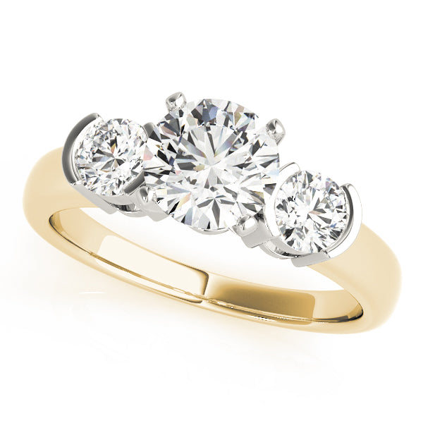 Round Three-Stone Diamond Engagement Ring · 0.50 ct tw