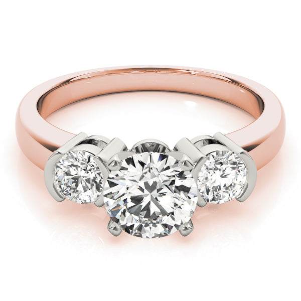 Round Three-Stone Diamond Engagement Ring · 0.50 ct tw