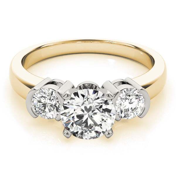 Round Three-Stone Diamond Engagement Ring · 0.50 ct tw