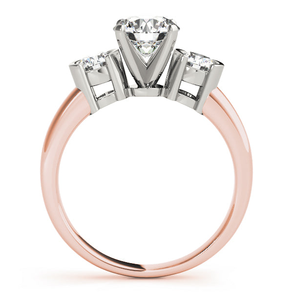 Round Three-Stone Diamond Engagement Ring · 0.50 ct tw