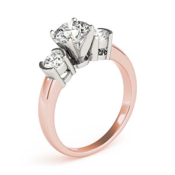 Round Three-Stone Diamond Engagement Ring · 0.50 ct tw