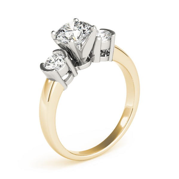 Round Three-Stone Diamond Engagement Ring · 0.50 ct tw
