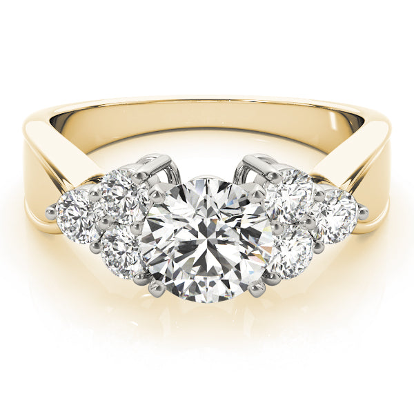 Cluster Sides Diamond Engagement Ring · 0.60 ct tw