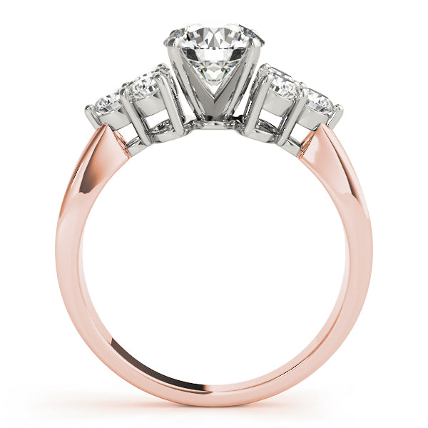 Cluster Sides Diamond Engagement Ring · 0.60 ct tw