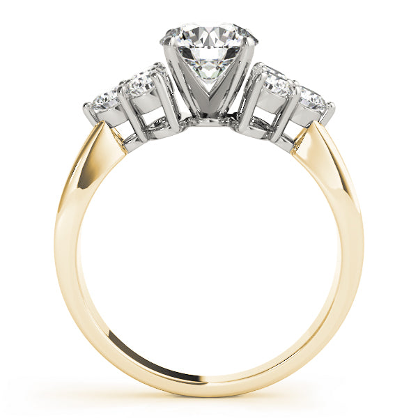 Cluster Sides Diamond Engagement Ring · 0.60 ct tw