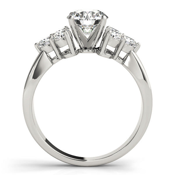 Cluster Sides Diamond Engagement Ring · 0.60 ct tw