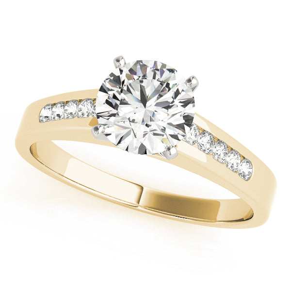 Single Row Channel Set Diamond Engagement Ring · 0.20 ct tw