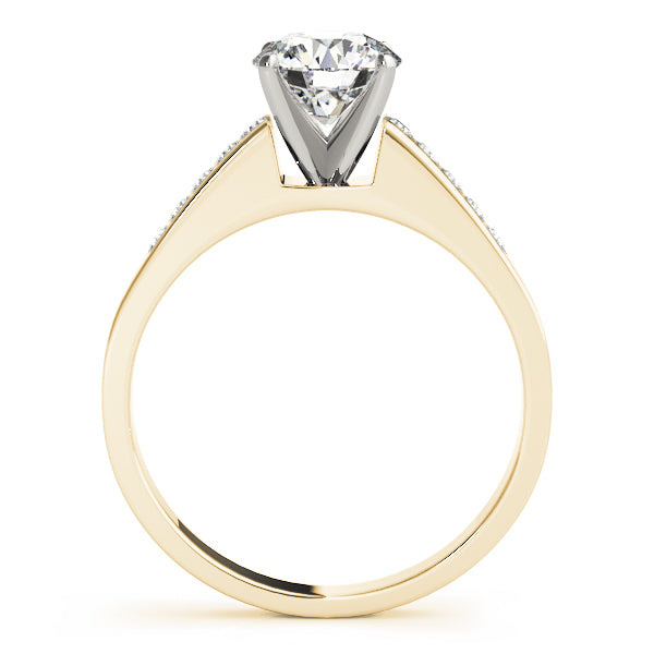 Single Row Channel Set Diamond Engagement Ring · 0.20 ct tw
