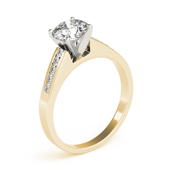 Single Row Channel Set Diamond Engagement Ring · 0.20 ct tw