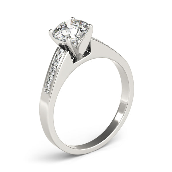 Single Row Channel Set Diamond Engagement Ring · 0.20 ct tw