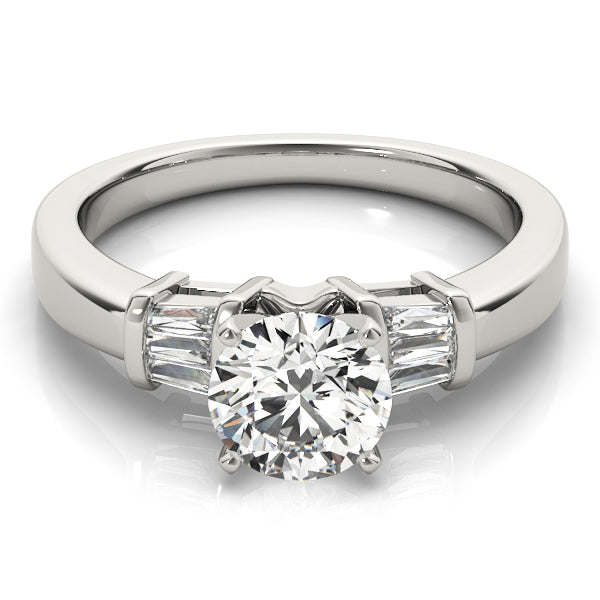 Baguette Fancy Shape Diamond Engagement Ring · 0.18 ct tw