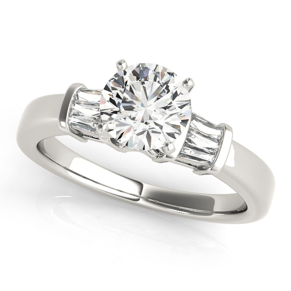 Baguette Fancy Shape Diamond Engagement Ring · 0.18 ct tw