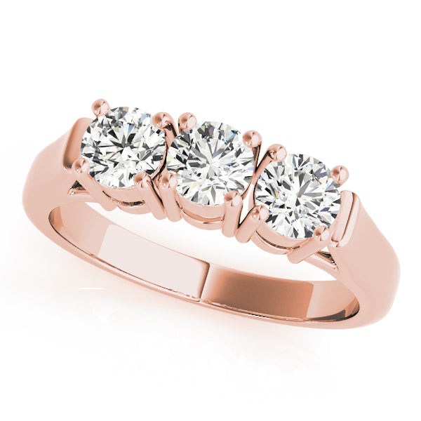 Round Three-Stone Diamond Engagement Ring · 1.00 ct tw