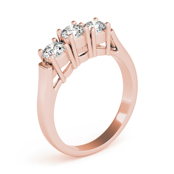 Round Three-Stone Diamond Engagement Ring · 1.00 ct tw