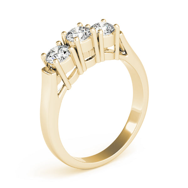 Round Three-Stone Diamond Engagement Ring · 1.20 ct tw