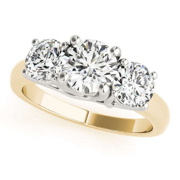 Round Three-Stone Diamond Engagement Ring · 1.00 ct tw