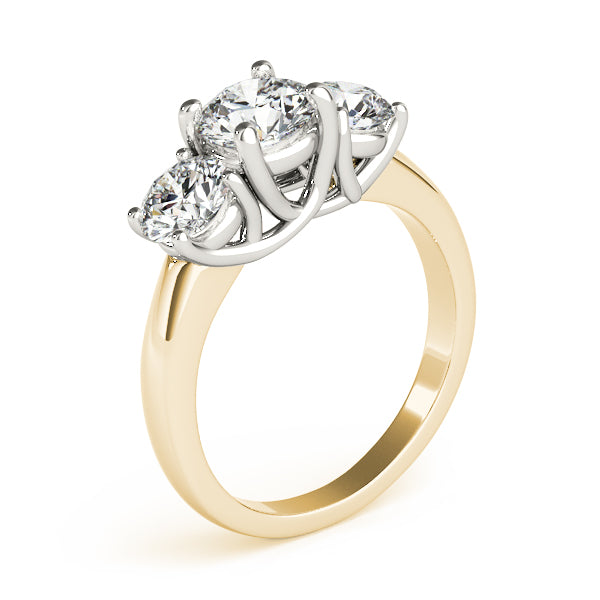 Round Three-Stone Diamond Engagement Ring · 1.00 ct tw