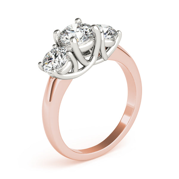 Round Three-Stone Diamond Engagement Ring · 1.00 ct tw