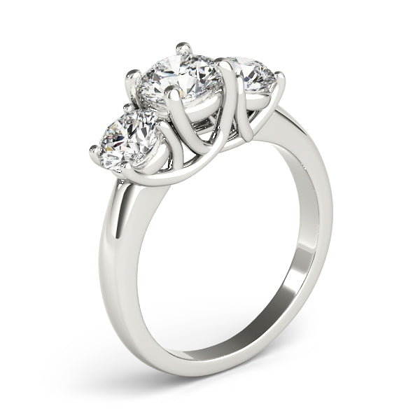 Round Three-Stone Diamond Engagement Ring · 1.00 ct tw