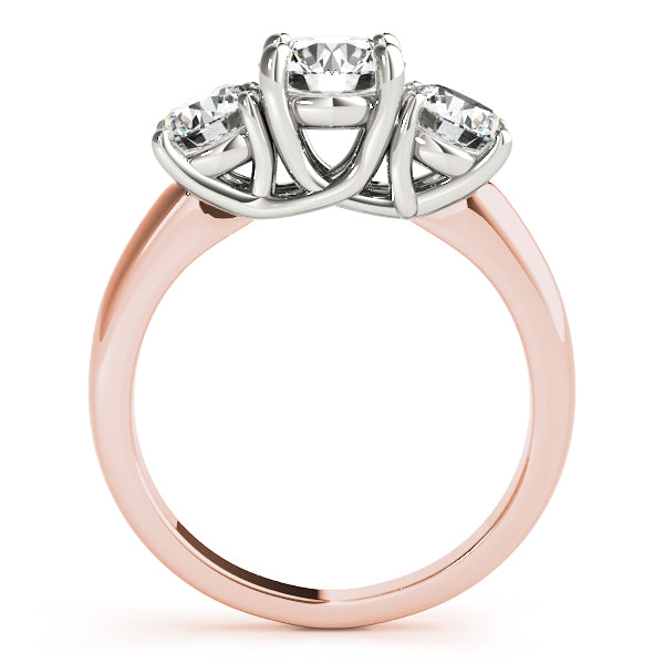 Round Three-Stone Diamond Engagement Ring · 4.00 ct tw