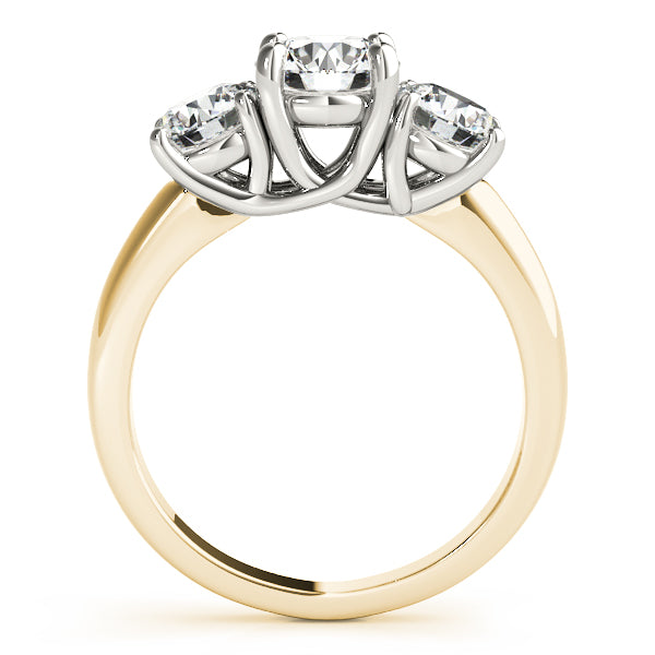Round Three-Stone Diamond Engagement Ring · 1.09 ct tw