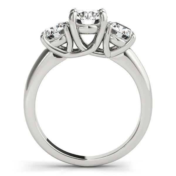 Round Three-Stone Diamond Engagement Ring · 1.74 ct tw