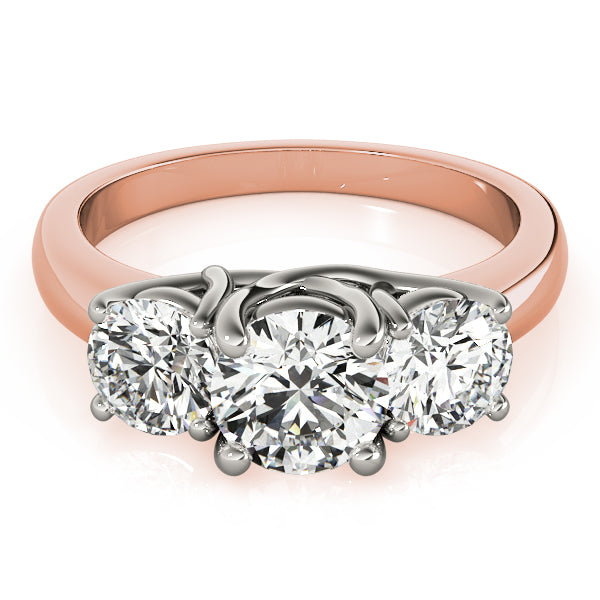Round Three-Stone Diamond Engagement Ring · 1.00 ct tw