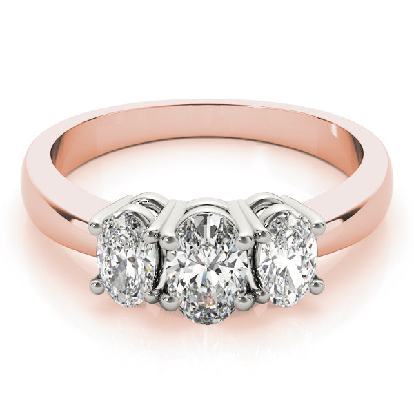 Oval Three-Stone Diamond Engagement Ring · 1.71 ct tw