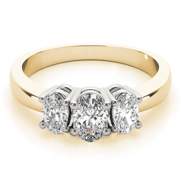 Oval Three-Stone Diamond Engagement Ring · 1.71 ct tw