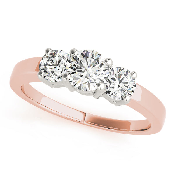 Round Three-Stone Diamond Engagement Ring · 1.00 ct tw