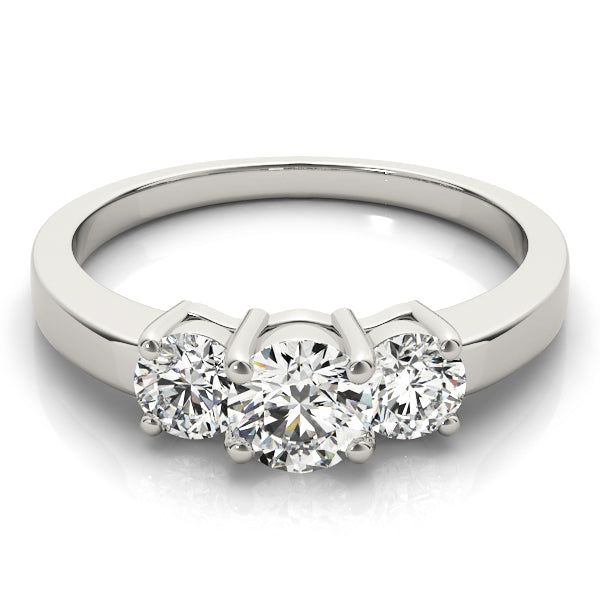Round Three-Stone Diamond Engagement Ring · 2.50 ct tw